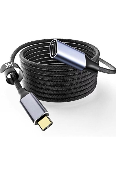 UrbanX URBANNX USB Type C Extension Cable 3M - 100W PD Fast Charging, 10Gbps ...