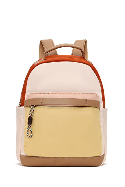 Derimod Rucsac din material textil galben pentru femei 26PBD25506F