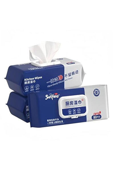 Generic Brand （2packs Lncrease and thicken）Kitchen Wipes, 80 Count, Lemon Sce...