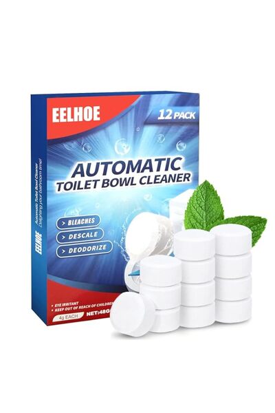 Generic Brand 12 Pcs Toilet Bowl Cleaning Tablets, Automatic Toilet Bowl Clea...