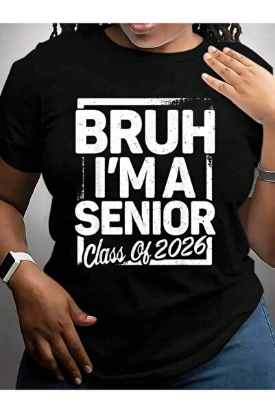 29CUN تي شيرت Bruh I'A Senior 26 Class Of 2026 مضحك للتخرج والعودة إلى المدرس...
