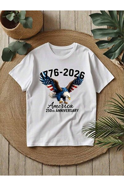 k222 Men's Patriotic Eagle USA 250th Anniversary 1776-2026 T-Shirt, Wings Of ...