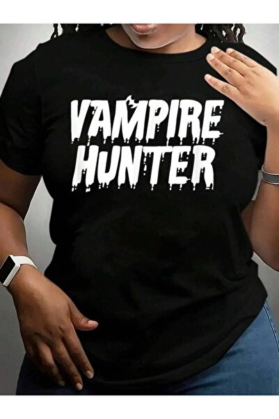 21JNRY Vampire Hunter Costume Halloween Black Graphic T Shirts Tee