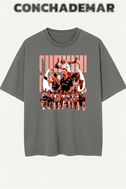 Vordevia Βαμβακερό μπλουζάκι Premium Oversize με στάμπα "Sultans of the Net"