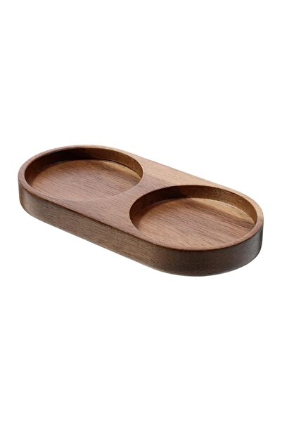 Generic Grinder Tray, Acacia Wood 5.7x2.75 Inch Holder, Raised Spill Guard fo...