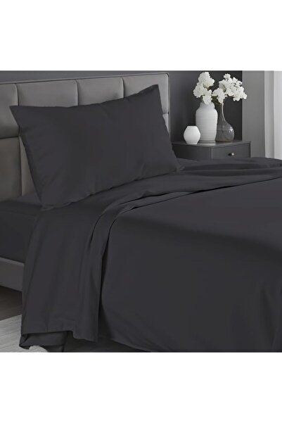 Generic Infinitee Xclusives Dark Grey Twin Bed Sheet Set – 3 Piece Bed Sheet ...