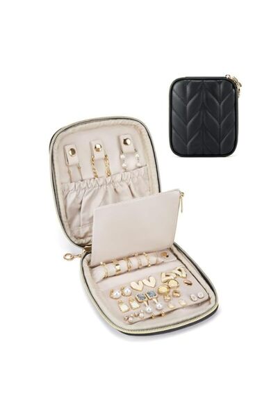 Generic Brand Tazweeq Travel Jewelry Case, Jewelry Box Organizers and Storage...
