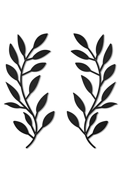 Generic Brand Zhengmy 2 Pieces Metal Tree Leaf Wall Decor Vine Olive Branch L...