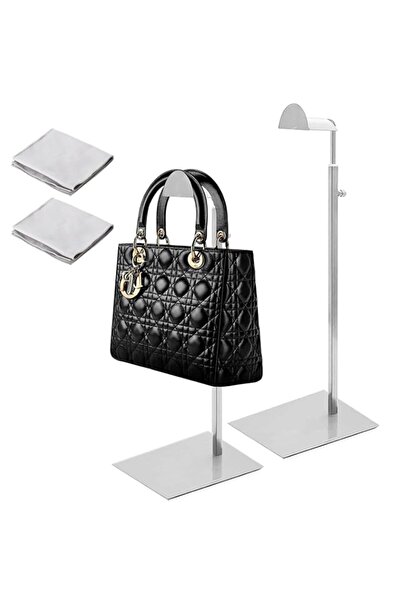 Generic Brand IS MUHE 2 Pack Tabletop Polished Gold Purse Display Stands, Adj...
