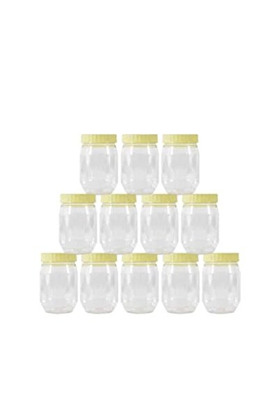 Generic Plastic Spice Storage Pet Jar with Lid 12-Pieces Set, Sunpet 750 ml C...