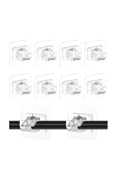 Generic Brand 8-Pack Curtain Rod Holder, Self-Adhesive No Drill Brackets, Tra...