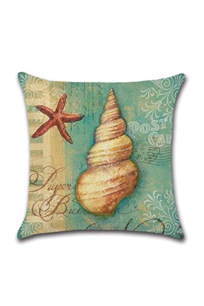 Generic Brand RISHAHOME Sealife printed cushion cover 45x45 cm 1pc | Throw Pi...