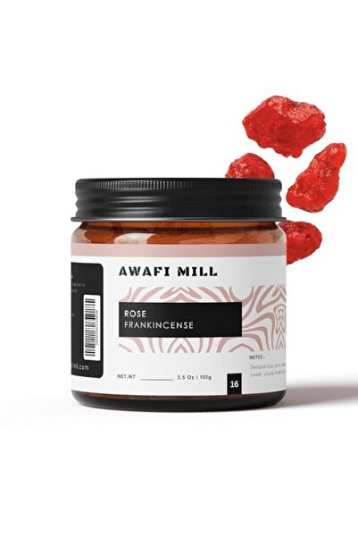 Generic Brand AWAFI MILL Rose Frankincense Incense Resin (Luban al-Ward) 100g...