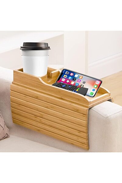 Generic Exrp Couch Cup Holder, Anti Falling Couch Drink Holder, Natural Bambo...
