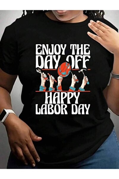 25W Union Worker Enjoy The Off Happy Labor Day Cruise Vacation Trip Black Gra...