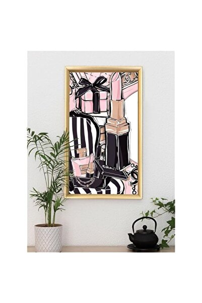 Generic Brand 'Makeup Channel' Digitally Printed Wall Poster with Photo Frame...