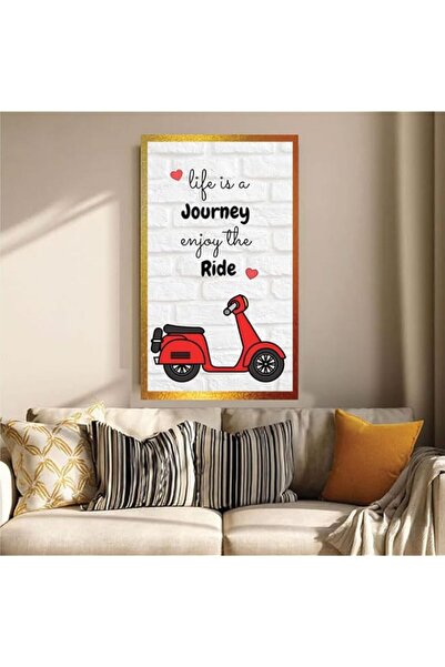 Generic Edge ''Life Is a Jorney'' Digitally Printed Wall Poster with Photo Fr...