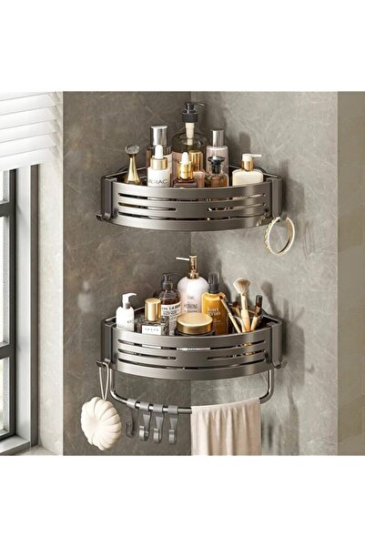 Generic 2-Pack Corner Shower Caddy Suction Shower Shelf Rustproof Bathroom Or...