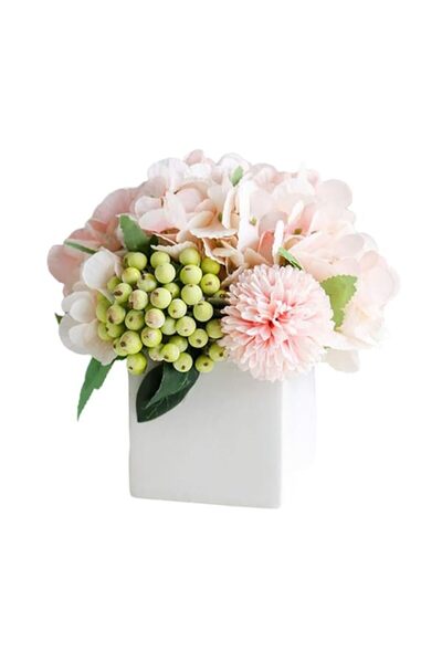 Generic Brand Tazweeq Artificial Hydrangea Arrangement, Artificial Flowers Si...