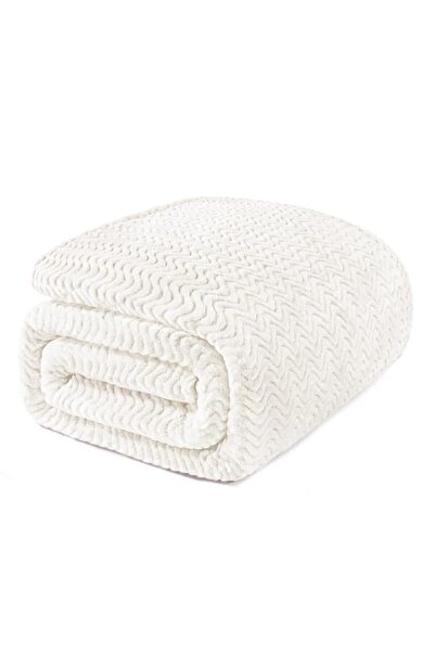 Generic Exclusivo Mezcla Off White Fleece Twin Size Blanket for Bed, Super So...