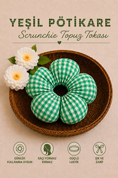 Hophera Pötikare Scrunchie Bun Clip Strong Elastic Hair Clip