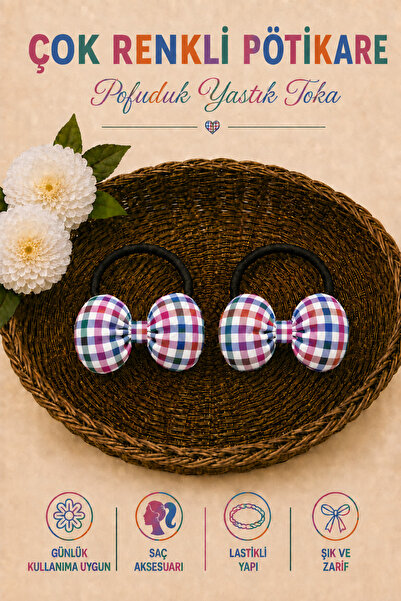 Hophera Pötikare Fluffy Pillow Hair Clip with Strong Elastic Bow
