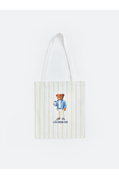 LC Waikiki Vizyon New Season Bear Teddy Printed Cloth Bag