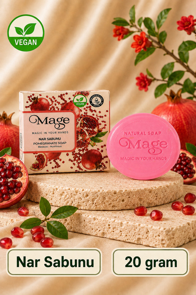 Mage Cosmetics Mage Doğal Nar Sabunu 20 gram 1 adet kutulu Sabun