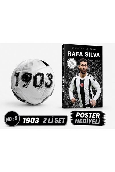 Beşiktaş Velocity Gold Motion No:5 Futbol Topu 2026 Yeni Sezon + Futbolcu Kitabı Poster Hediyeli – Rafa Silva