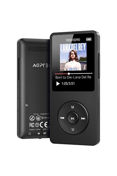 3r5 store 1181802 Bluetooth 5.3 ile A02 MP3 Çalar, 1.8 inç Ekran Taşınabilir Müzik Çalar Hoparlör...