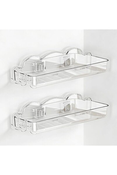 Generic Bathroom Floating Shelves for Wall Acrylic 2pcs No Drilling | Acrylic...