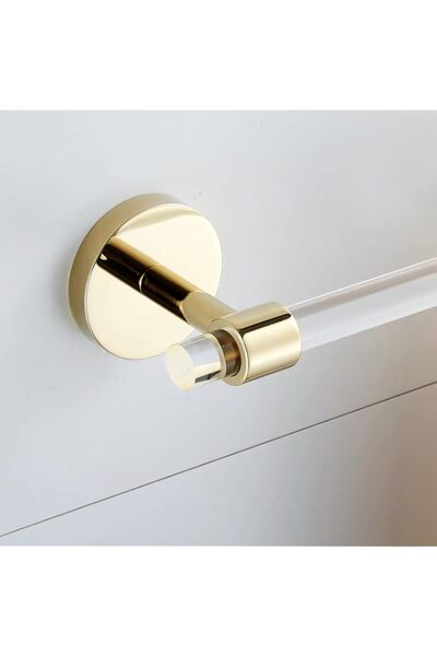 Generic SHUNLI Acrylic Gold Towel Bar Towel Rack 16 inch for Bathroom,Wall Mo...