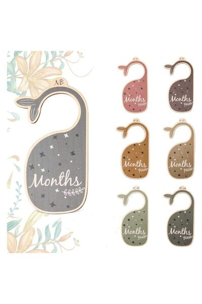 Generic Joyzzz Baby Closet Dividers, 8 PCS Beautiful Wooden Single Sided Hang...