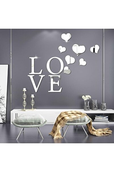 Generic Bukela Acrylic Wall Mirror Sticker, Self Adhesive Love Sign Letters M...