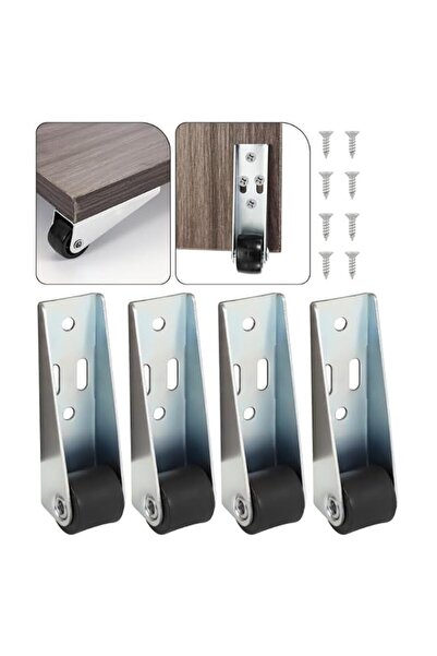 Generic X spring Door Bottom Roller, 4 PCS Heavy Duty Adjustable Bottom Rolle...