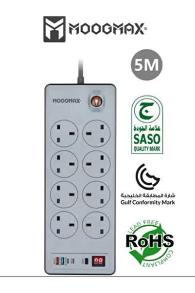 MOOGMAX Berta 8-Pin (8-Pin) Electrical Connector with 2990W Power and Two Typ...