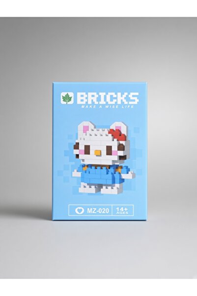 Genel Markalar UbinShop 3D Sevimli Mavi Kedi Parça Blok Oyun Seti