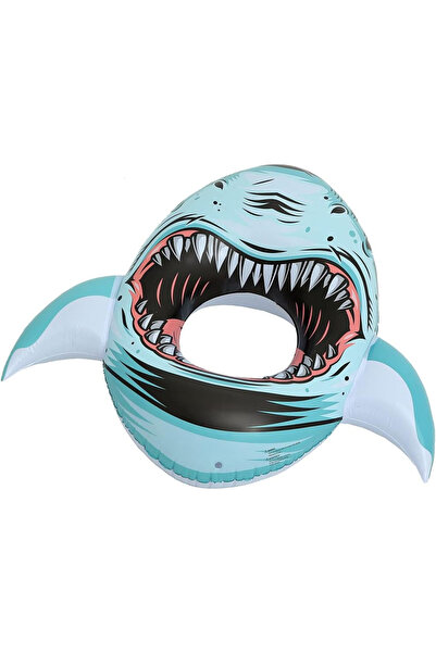 OEM Rousky Saltea gonflabilă gigant în formă de rechin pentru piscină, 140x80cm