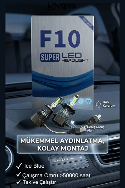 Sviesa H4 Ice Blue Led (BUZ MAVİSİ) Xenon Şimşek Etkili Far Ampül
