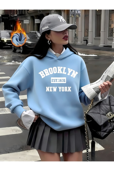 New Shine Brooklyn New York Printed Women's Sweatshirt
