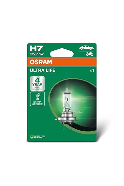 Generic OSRAM Ultra Life H7 Halogen Headlight Bulb, 64210ULT-1BL, Single Blis...