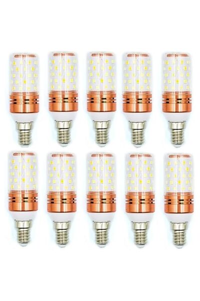Generic E14 LED CORN BULBS (PACK OF 10) Base 15W AC220V LED Lamp Saving Chand...