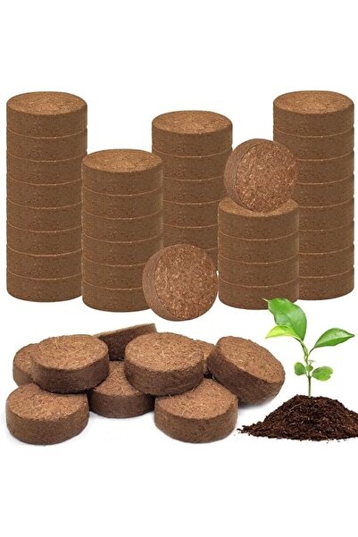 Generic 30Pcs Coco Coir Pellets Organic Potting Soil for Planting Compressed ...