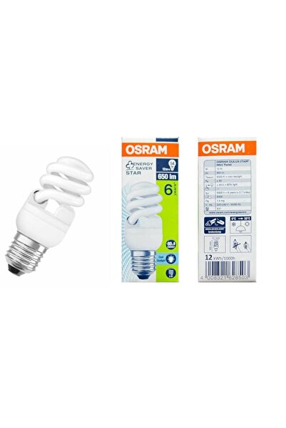 Generic Osram Duluxstar Mini Twist CFL Energy Saving Light Bulb – 6500 K Cool...