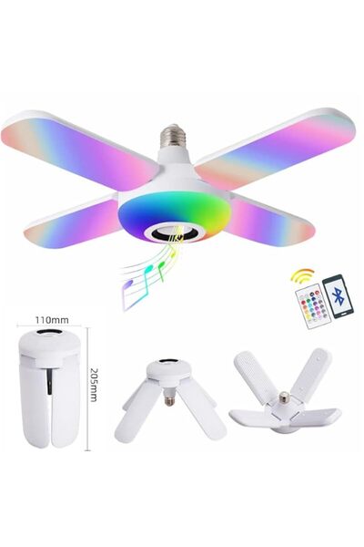 Generic ARTC Smart Speaker Folding Deformation Lamp, LED Fan Music Light Bulb...