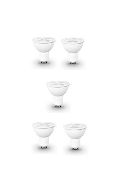 Generic LED GU10 Light Bulbs, 4W (Pack of 5), 3000K Warm White, Non-Dimmable ...