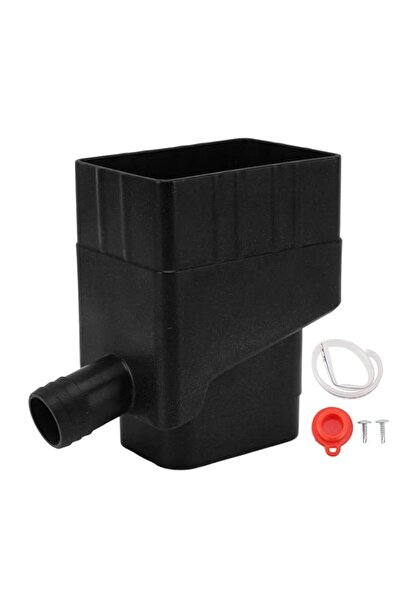 Generic Rainwater Collection Downspout Diverter Kit UV Resistant Black Profes...