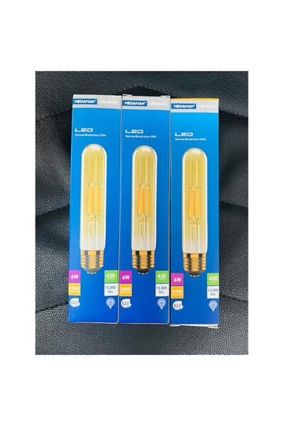 Generic Megaman 6w Nondim 2200k Warm Color E27 Tublar, (pack of 3)