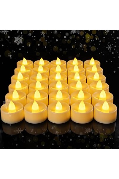 Generic MOMENT 12 Pack Flameless Mini LED Votive Candles, Realistic Bright Fl...