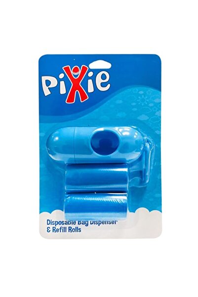 Generic Pixie Disposable Bag Dispenser And Refill Rolls, Blue - 2